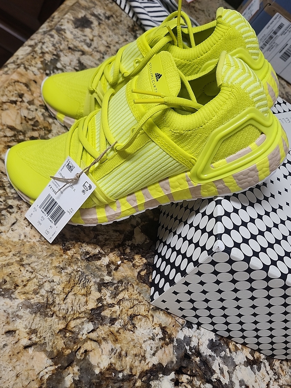 Addidas By Stella McCartney Neon Yellow Athletic Sneakers